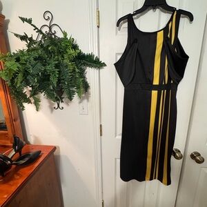 Elegant Black and Gold Dress